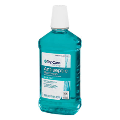 TopCare Mouth Wash - Blue Mint, 33.8 fl oz