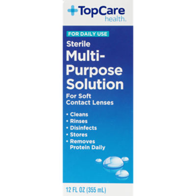 TopCare Soft Contact Lens Solution - Multi-Purpose No Rub, 12 fl oz, 12 Fluid ounce