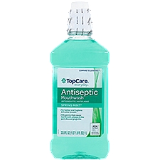 Top Care Mouth Wash - Spring Mint, 33.8 Fluid ounce