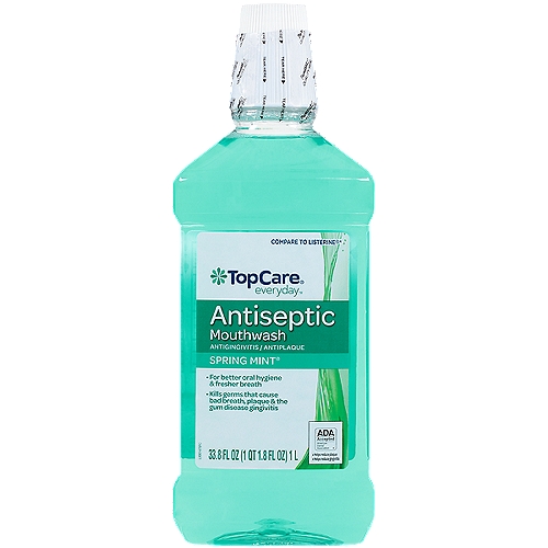 Top Care Mouth Wash - Spring Mint, 33.8 fl oz