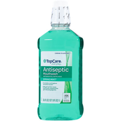 TopCare Mouth Wash - Spring Mint, 33.8 fl oz