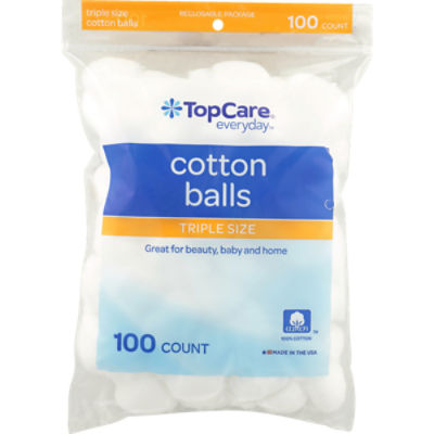 Top Care Cotton Balls, 100 each
