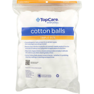 XtraCare Jumbo Size Cotton Balls – Pack of 90 (100% Cotton) - Baby Planet