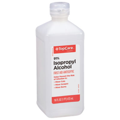 TopCare Isopropyl Alcohol - 91% Solution, 16 fl oz