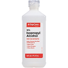Top Care Isopropyl Alcohol - 91% Solution, 16 fl oz