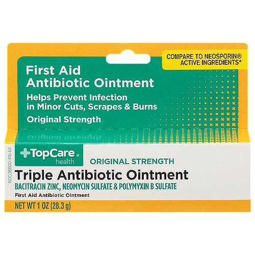 Top Care Triple Antibiotic Ointment - Original Strength, 1 oz