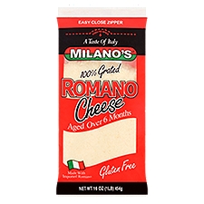 Milano's 100% Grated Romano Cheese, 16 oz