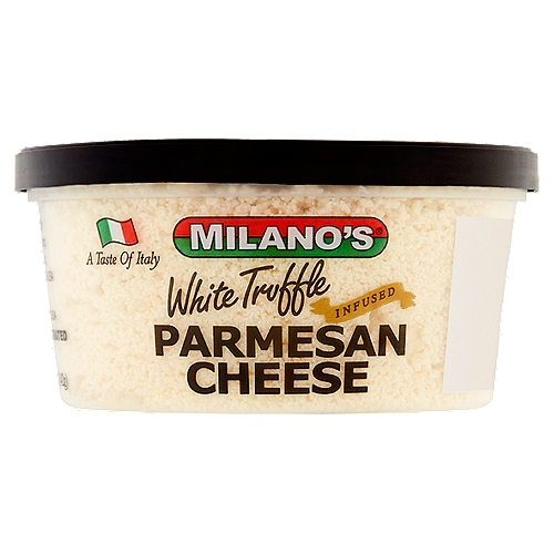 Milano's White Truffle Infused Grated Parmesan Cheese, 5 oz
A taste of Italy