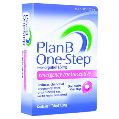 Plan B OneStep Emergency Contraceptive Tablet, 1.5 mg