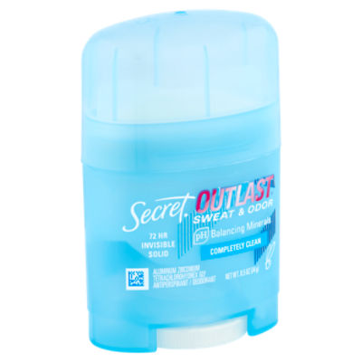 Secret Outlast Completely Clean Antiperspirant / Deodorant, 0.5 oz