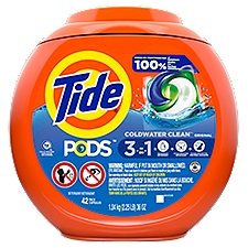 Tide Pods HE Original Scent Liquid Detergent Pacs, 34 Ounce