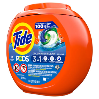 Tide Pods Original Laundry Detergent Pods, 42 ct - Harris Teeter