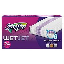 Swiffer WetJet Multi Surface Floor Cleaner Spray Mop Pad Refill, 24 count, 24 Each