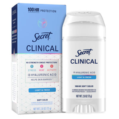 Secret Clinical Strength Soft Solid Light and Fresh Antiperspirant ...