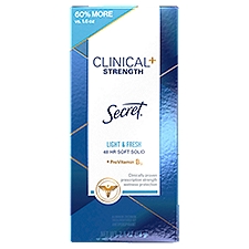 Secret Clinical Strength Soft Solid Light and Fresh Antiperspirant/Deodorant, 2.6 oz