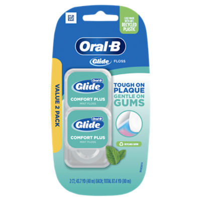 Oral-B Glide Pro Health Mint Comfort Plus Floss Value Pack, 2 count