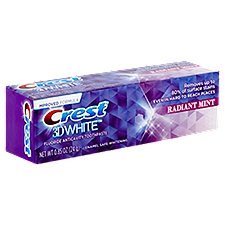 Crest 3D White Radiant Mint, Toothpaste, 0.85 Ounce