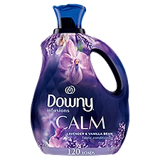 Downy Infusions Calm Lavender & Vanilla Bean Fabric Conditioner, 120 loads, 81 fl oz liq