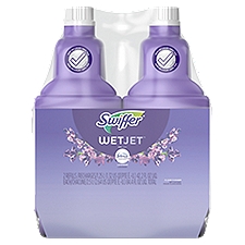 Swiffer WetJet Lavender , Floor Cleaner Refills, 84.4 Fluid ounce