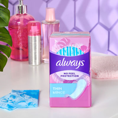 Always Thin No Feel Protection Daily Liners Regular Absorbency