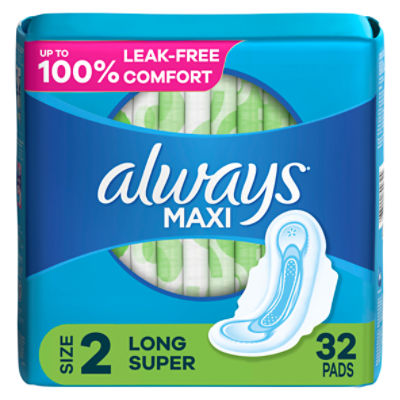 Always Ultra Thin Pads with Wings Long Super Absorbency Size 2