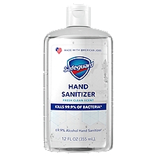 Safeguard Hand Sanitizer, Fresh Clean Scent, Contains Alcohol, 12 Ounce