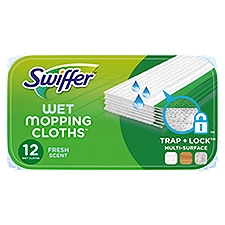 Swiffer Fresh Scent Wet Mopping Cloths, 12 count