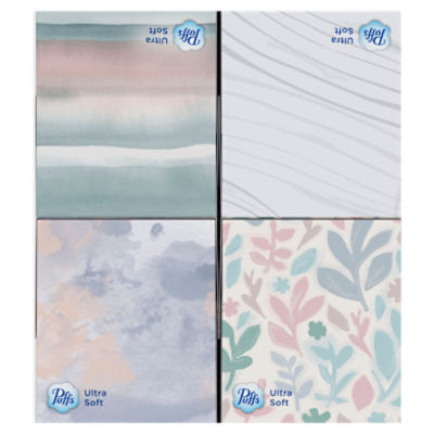 Puffs Ultra Soft Facial Tissues, 56 count, 4 pack
