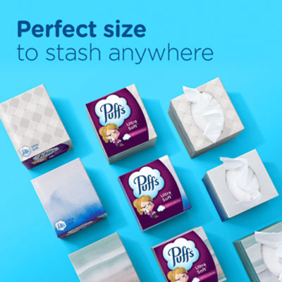 Puffs Ultra Soft Facial Tissues, 56 count, 4 pack