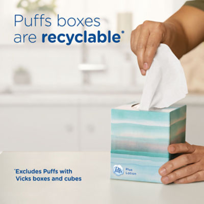 Puffs Ultra Soft Facial Tissues, 56 count, 4 pack