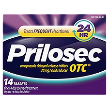 Prilosec OTC Acid Reducer Tablets, 20 mg, 14 count, 14 Each