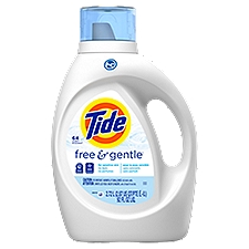 Tide Free & Gentle, Detergent, 92 Fluid ounce