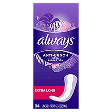 Always Extra Long Daily Liners, 34 Each