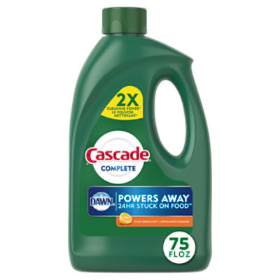 Cascade Complete Citrus Breeze Scent Dishwasher Detergent, 75 oz, 75 Ounce