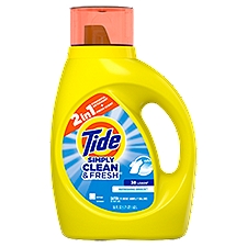 Tide Simply Clean & Fresh Liquid Laundry Detergent, Ref, 55 Fluid ounce