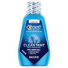 Crest ProHealth Clean Mint CPC Antigingivitis/Antiplaque Oral Rinse, 1.2 fl oz, 1.22 Ounce