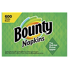 Bounty White, Napkins, 600 Each