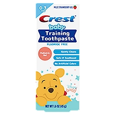 Crest Mild Strawberry Gel Baby Training Toothpaste, 0-3 Yrs, 1.6 oz