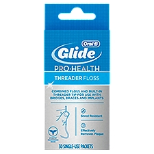 Oral-B Glide Pro-Health Threader, Floss, 30 Each
