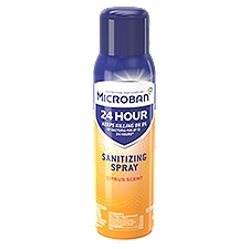 Microban 24 Hour Citrus Scent Sanitizing Spray, 15 oz