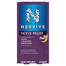 Nervive Nerve Relief PM Herbal Blend, Dietary Supplement, 30 Each