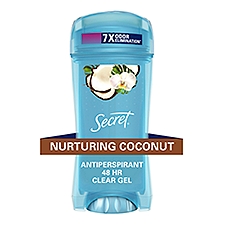 Secret Fresh Clear Gel Antiperspirant and Deodorant for Women, Coconut Scent, 2.6 oz, 2.6 Ounce