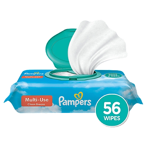 Pampers Expressions Fresh Bloom Scent Wipes, 56 count
Meet the one wipe for everything and everyone. Expressions Multi-Use Wipes by Pampers can be used on body, face, messes, surfaces, and more. Expressions Wipes are gentle enough for faces, yet durable enough to take on tough messes. Free of alcohol, parabens, and latex,* our Fresh Bloom Scent wipes bring a bright, refreshing, and floral scent as you clean. And for less waste, our unique pop-top helps keep wipes fresh, and only dispenses one wipe at a time, so you only get what you need. *Natural rubber