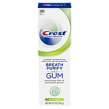 Crest Pro-Health Toothpaste, Breath Purify & Gum Deep Clean Anticavity Fluoride, 4.1 Ounce