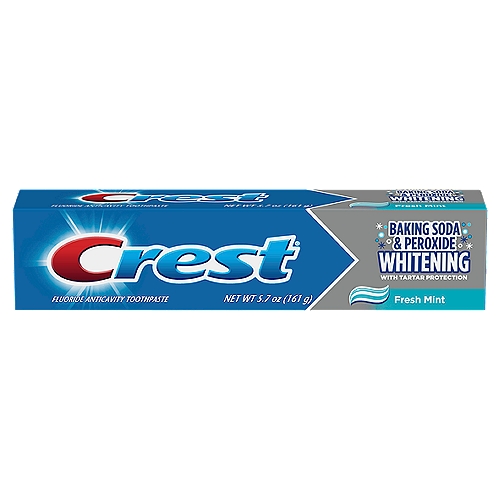 Crest Baking Soda & Peroxide Whitening Fresh Mint Toothpaste, 5.7 oz