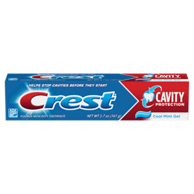 Crest Cool Mint Gel Fluoride Anticavity Toothpaste, 5.7 oz