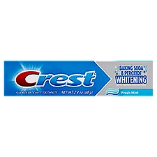 Crest Baking Soda & Peroxide Whitening Fresh Mint, Toothpaste, 2.4 Ounce