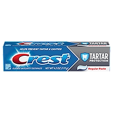 Crest Tartar Protection Regular Fluoride Anticavity, Toothpaste, 4.2 Ounce