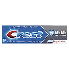 Crest Tartar Protection Regular Fluoride Anticavity Toothpaste, 4.2 oz, 4.2 Ounce