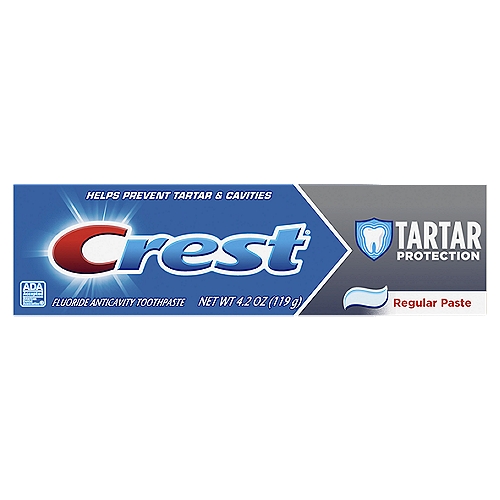 Crest Tartar Protection Regular Fluoride Anticavity Toothpaste, 4.2 oz
